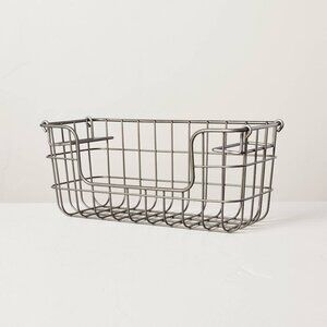 Hearth & Hand Magnolia‎ Small Wire Storage Stacking Basket Pewter - Small